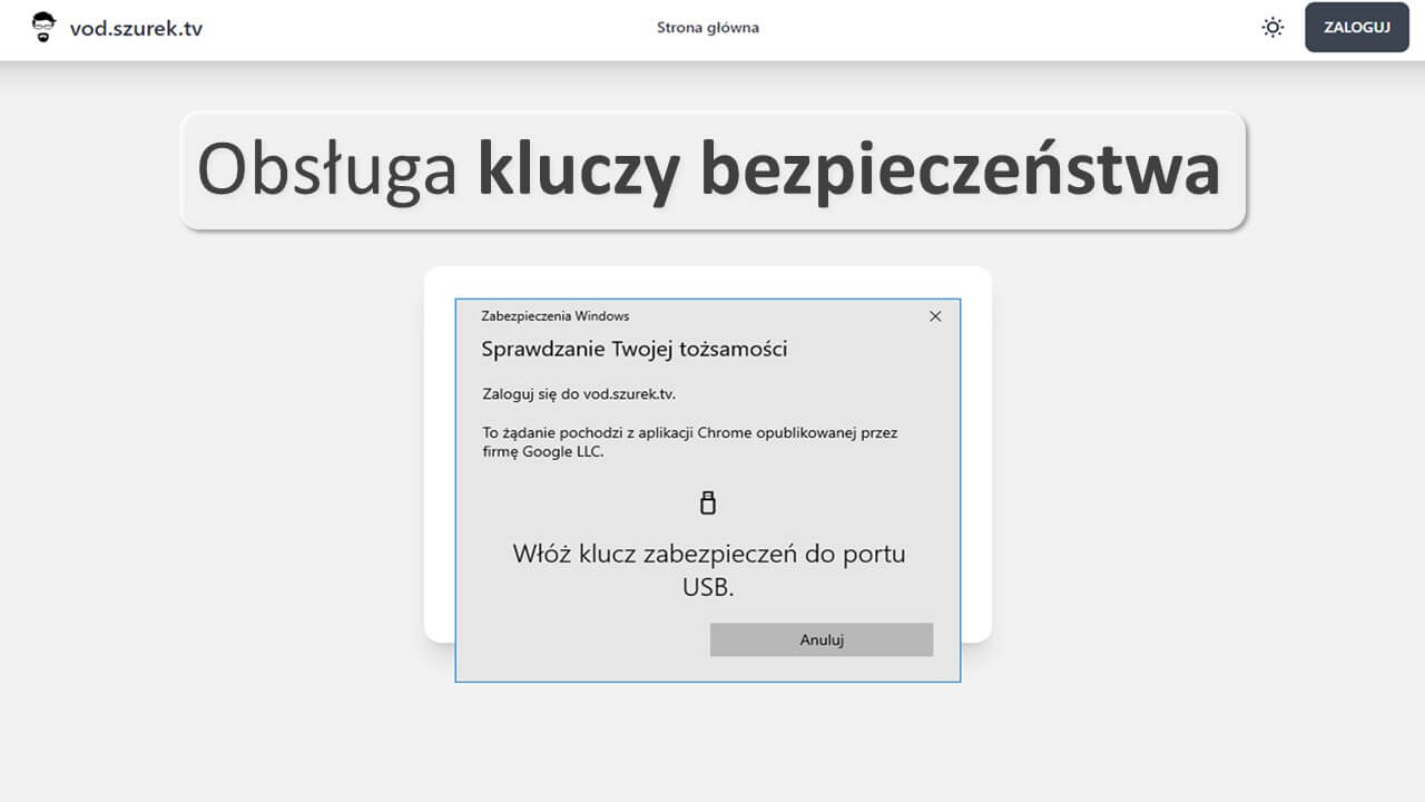 Obsługa kluczy bezpieczeństwa